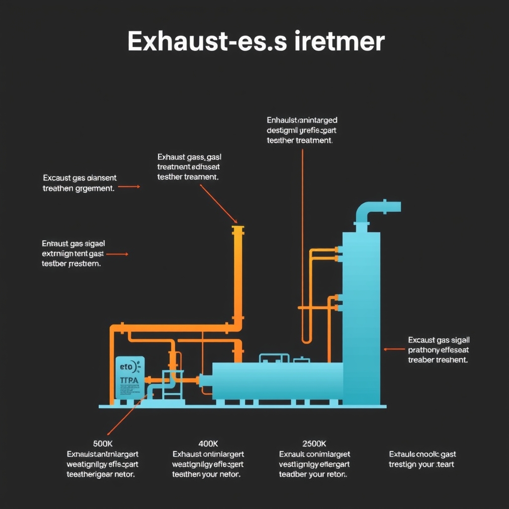 Sơ đồ quy trình xử lý khí thải 