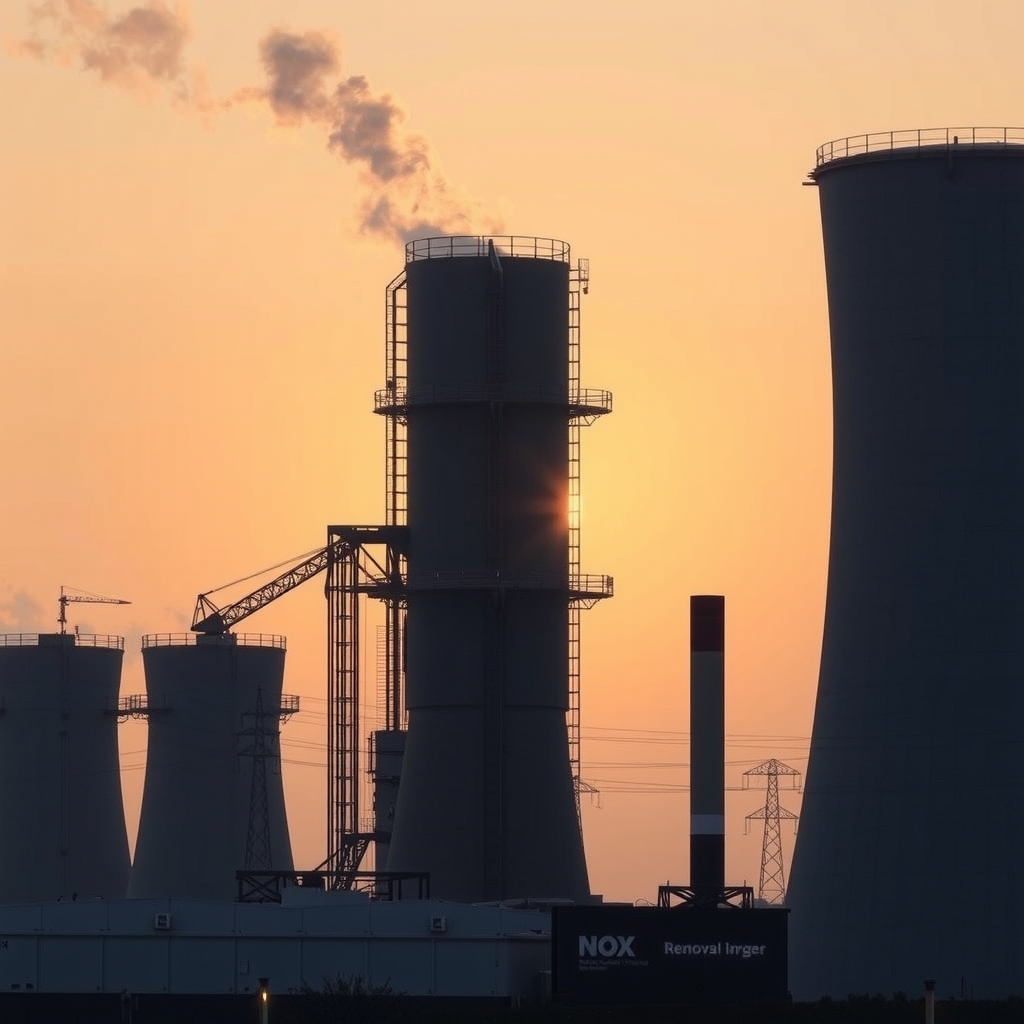 Tháp khử NOx trong nhà máy điện 