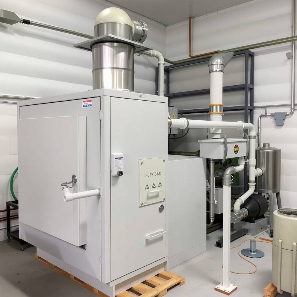 Lò đốt công suất nhỏ với các thiết bị lọc khí 