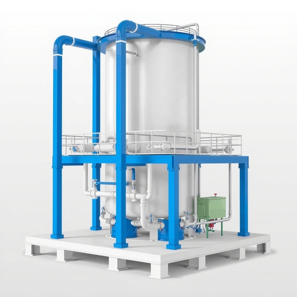 Thiết kế đường thoát khí tháp hấp phụ đồng đều 