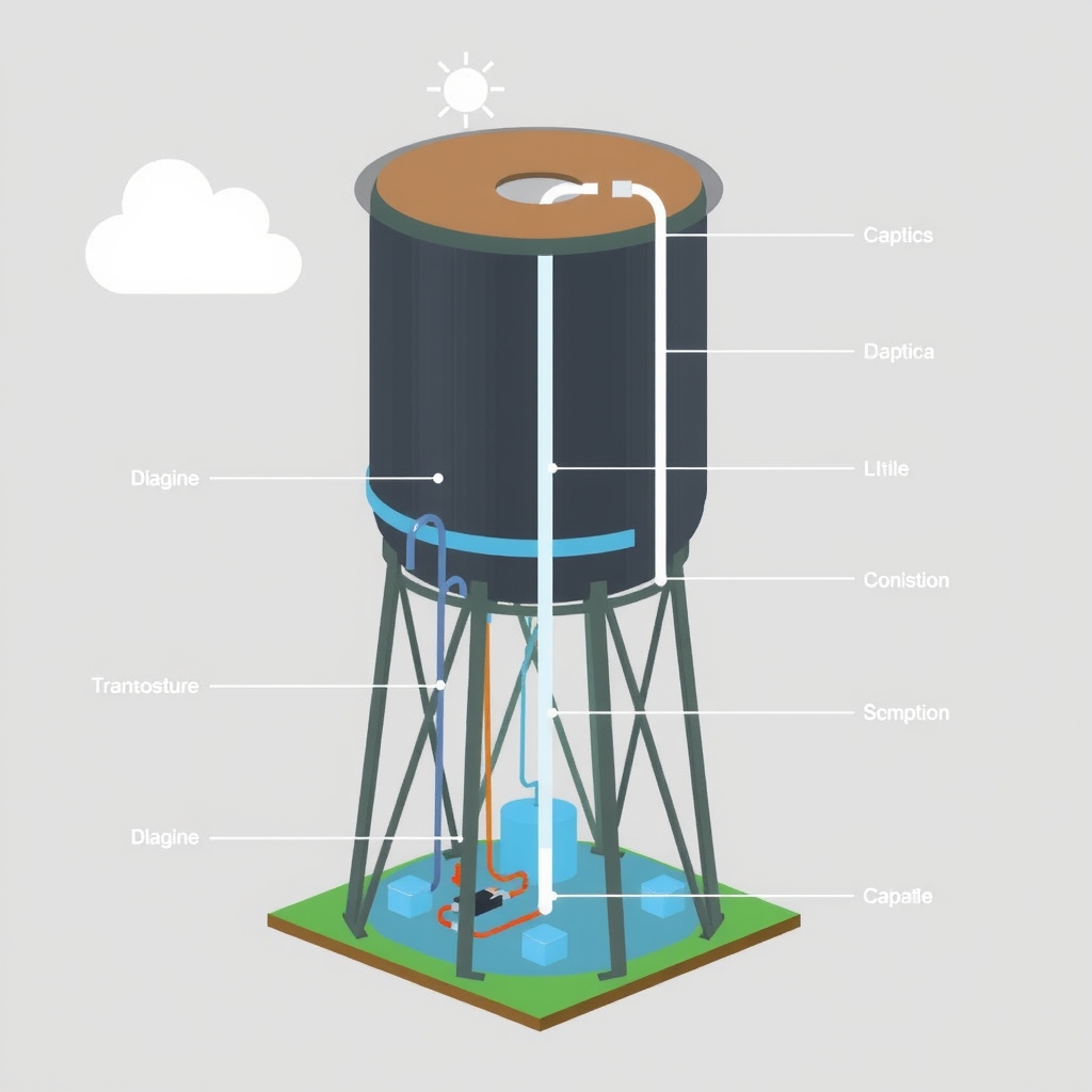 Sơ đồ hệ thống xử lý khí thải bằng tháp hấp thụ 
