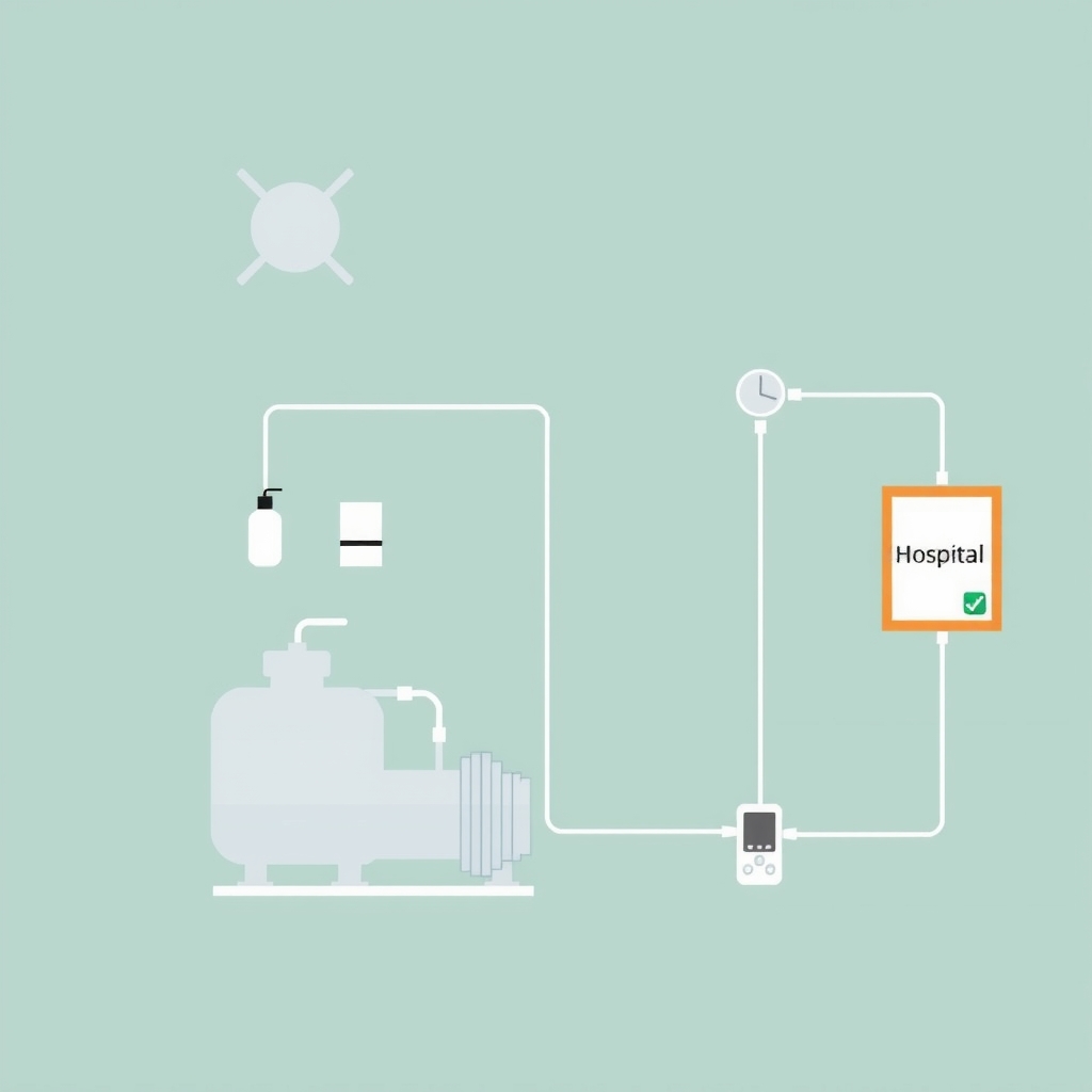 Sơ đồ hệ thống xử lý khí thải bệnh viện 