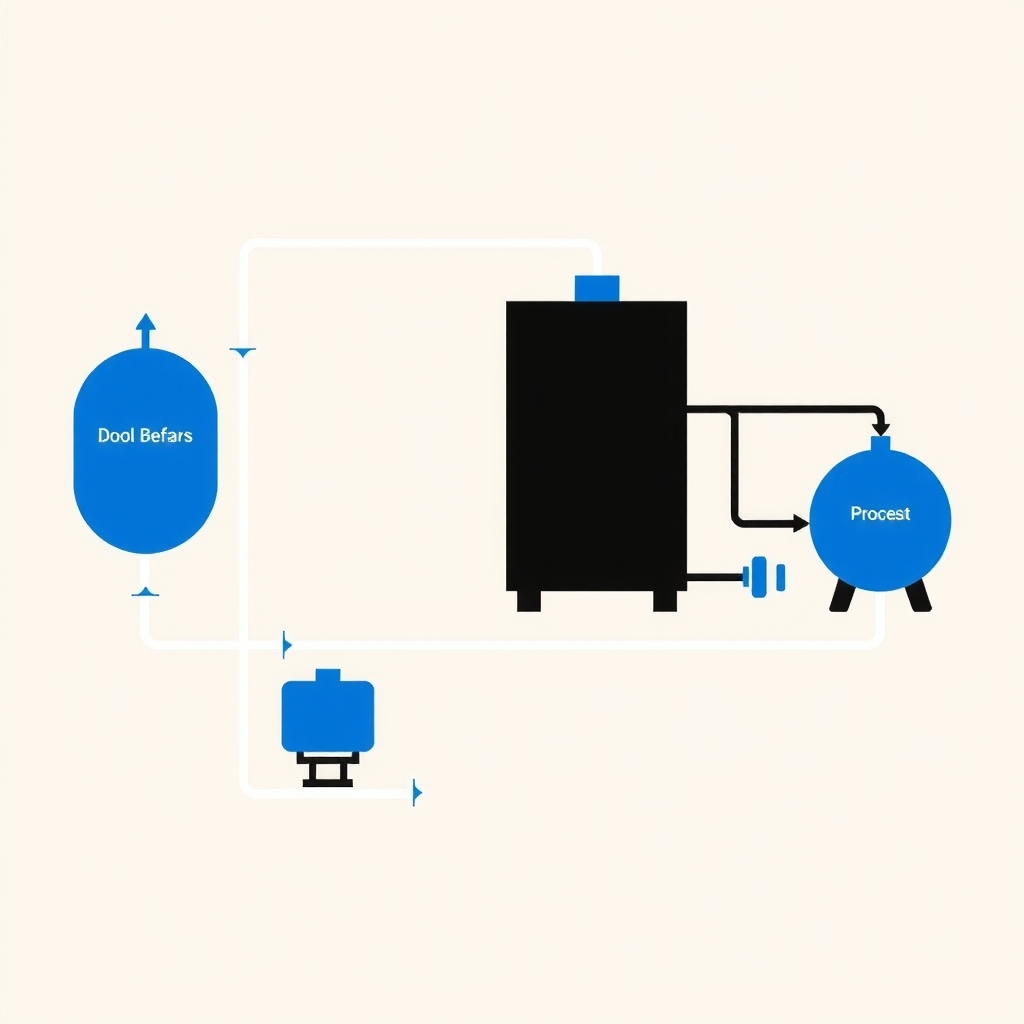 Sơ đồ quy trình xử lý khí thải lò hơi 