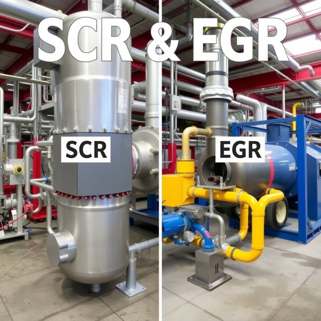 So sánh cấu trúc SCR và EGR trong xử lý khí thải 