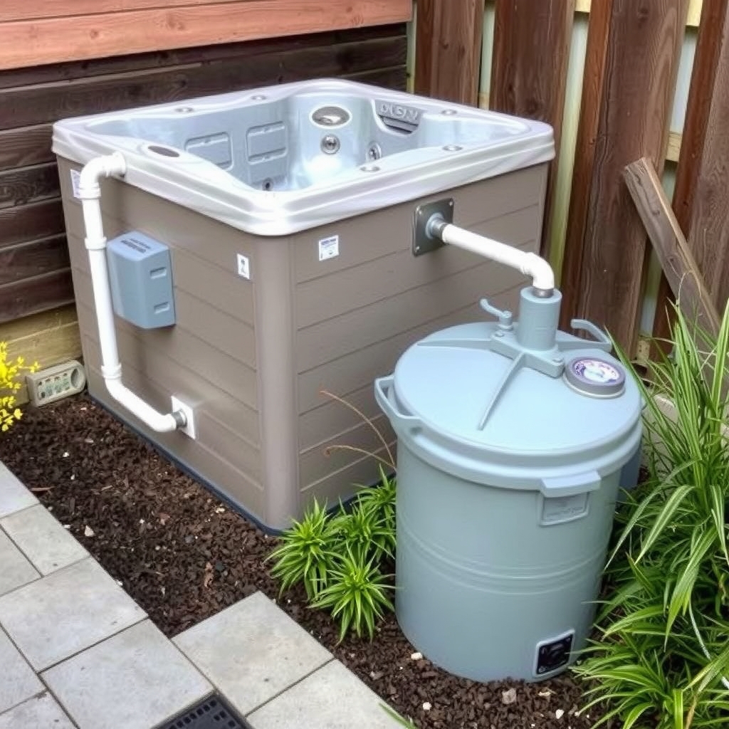 Hệ thống xử lý nước thải spa được lắp đặt gọn gàng 