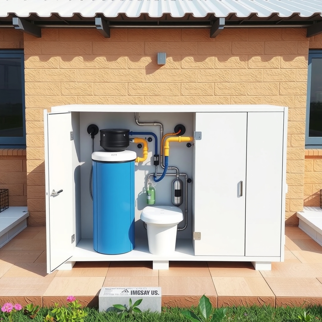 Module xử lý nước thải hợp khối cho phòng khám nhỏ gọn và hiệu quả 