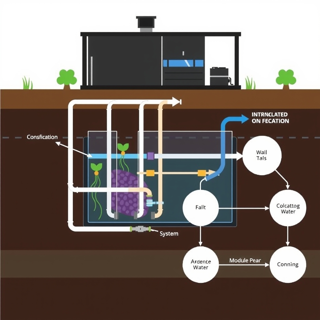 Sơ đồ hệ thống xử lý nước thải sinh học module tích hợp 