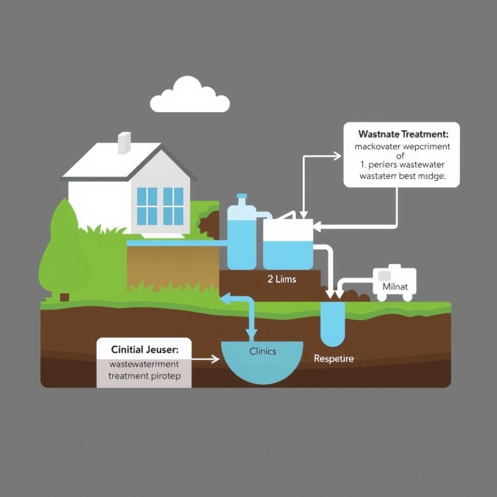 Sơ đồ quy trình xử lý nước thải phòng khám 