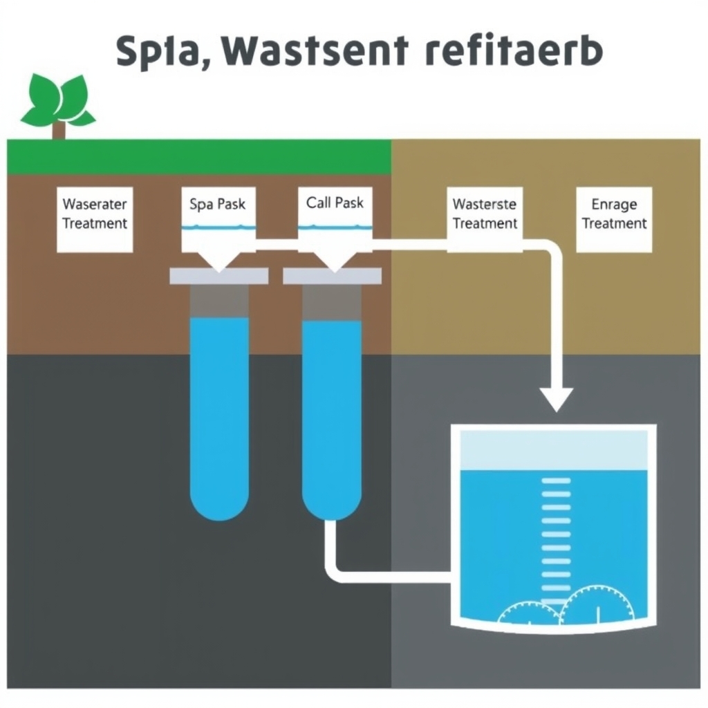 Sơ đồ quy trình xử lý nước thải spa theo công nghệ MBBR 