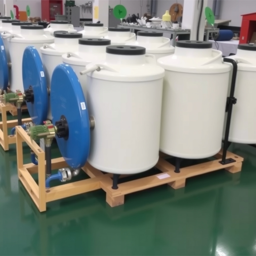 Các module xử lý nước thải đã được lắp ráp hoàn chỉnh 