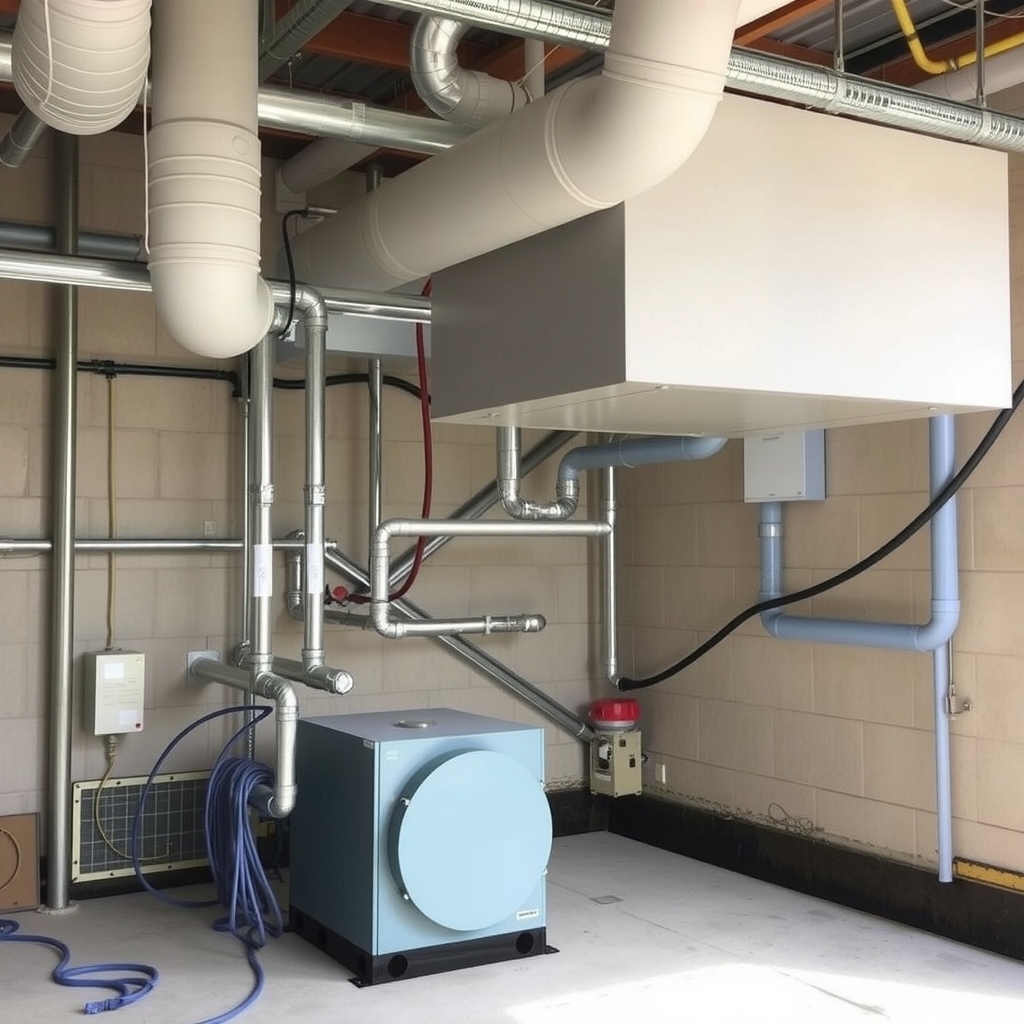 Hệ thống thông gió và khử mùi tại khu vực xử lý nước thải 