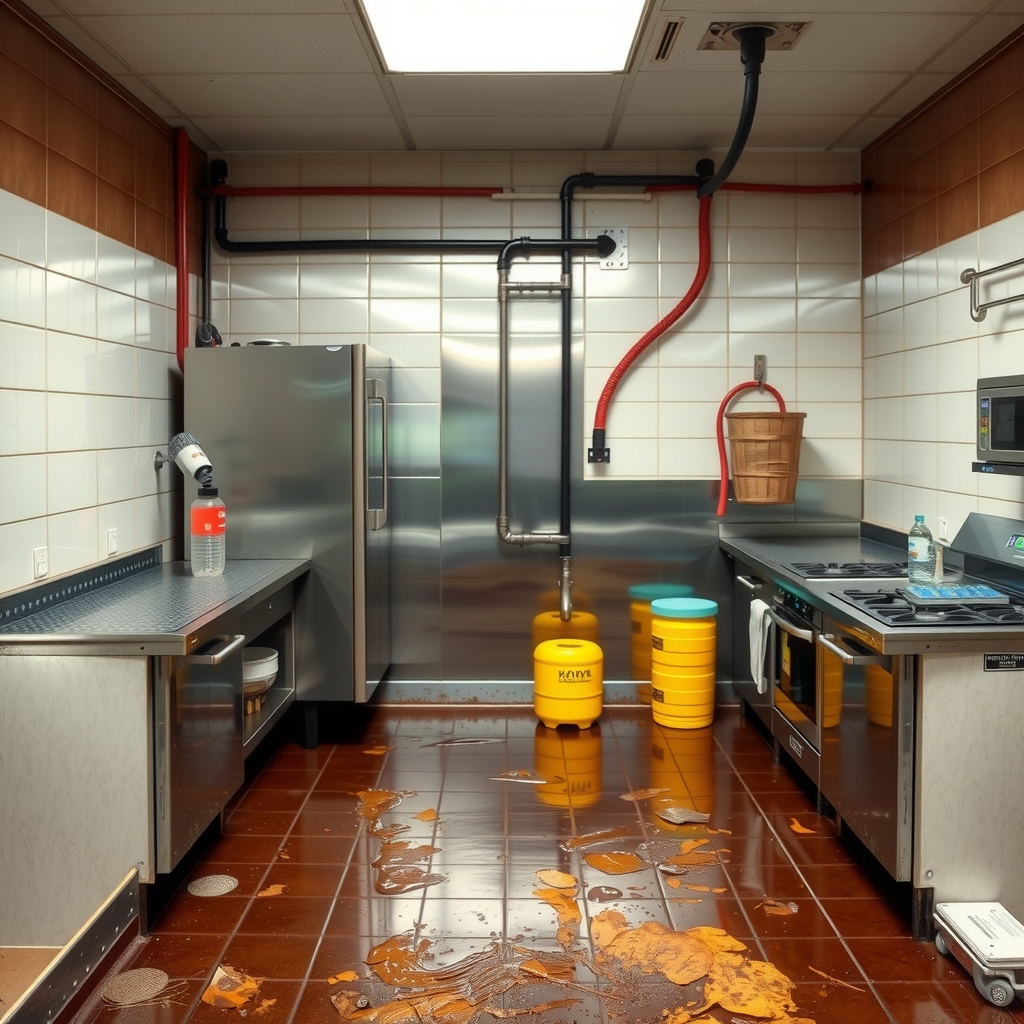 Nước thải từ nhà bếp trung tâm thương mại 