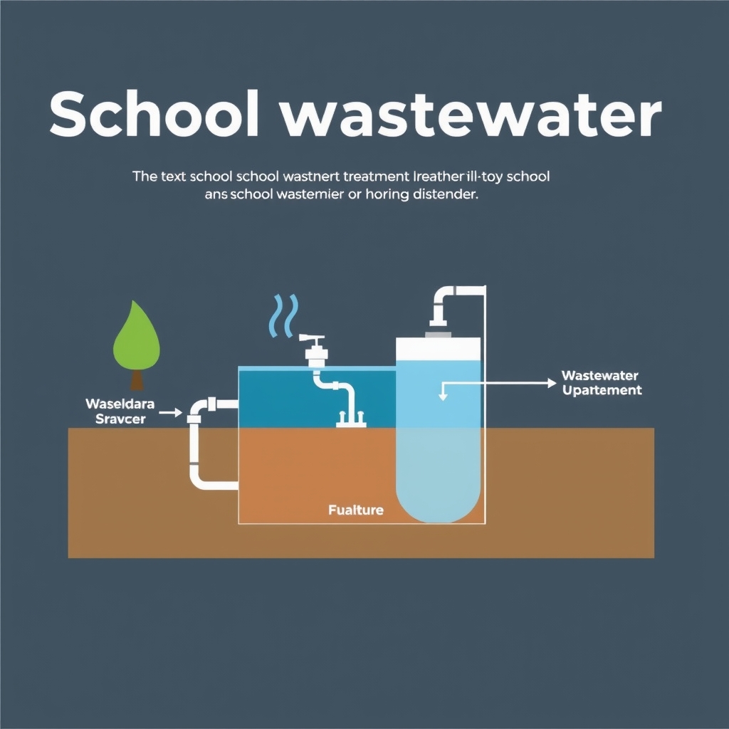Sơ đồ công nghệ xử lý nước thải trường học bằng MBR 