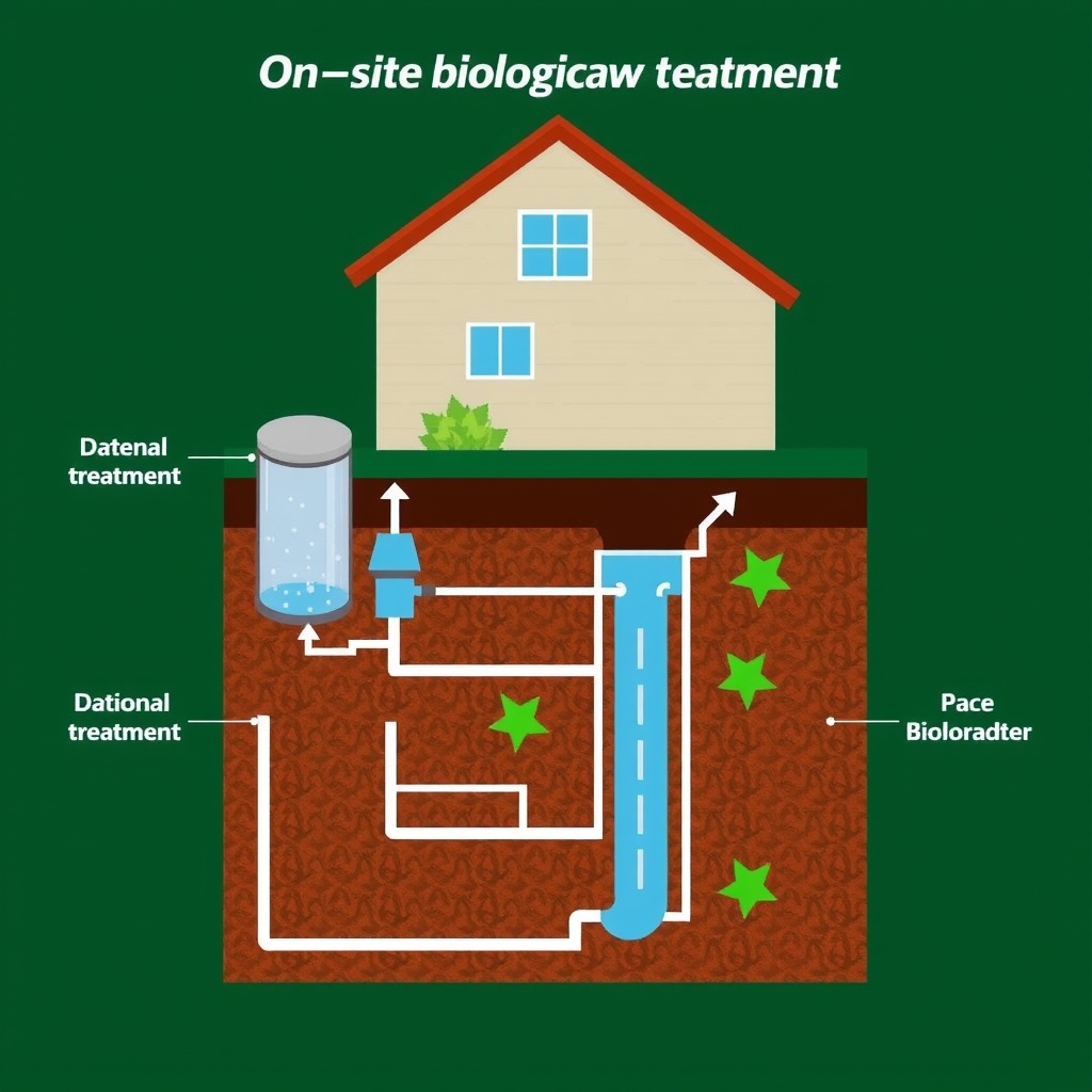 Sơ đồ hệ thống xử lý nước thải sinh học tại chỗ 