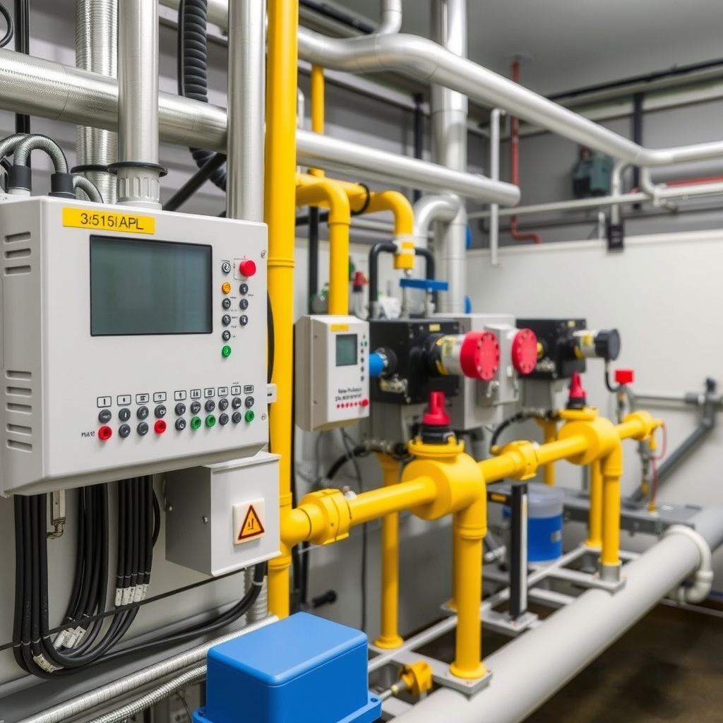 Hệ thống điều khiển PLC vận hành xử lý nước thải 